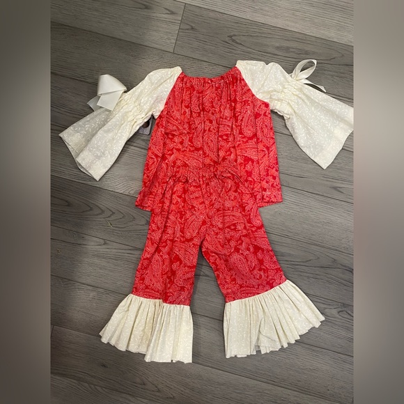 Brand new hand made girls 4t outfit - Picture 2 of 2